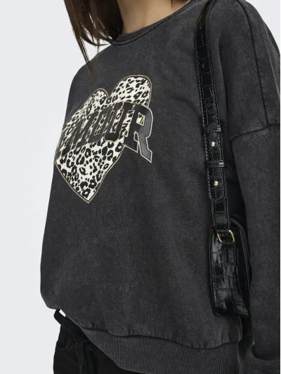 ONLY - LAUREN / Black - Sportos Női pulóver