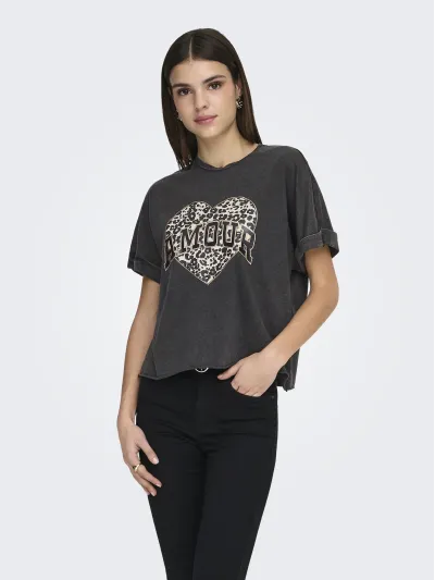 ONLY - LUCY / Black - Női póló