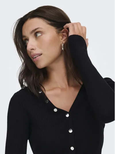 JDY - ELLE / Black - Női kardigán