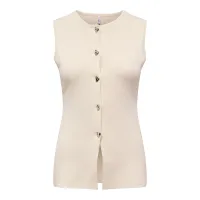 ONLY - EVELIN / Bézs - Női kötött mellény