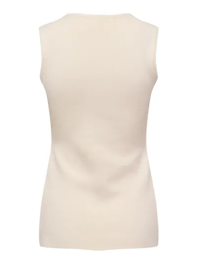 ONLY - EVELIN / Bézs - Női kötött mellény