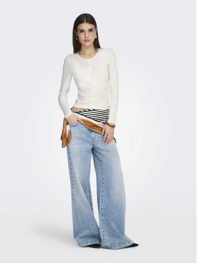 ONLY - BETTY / White - Női kardigán