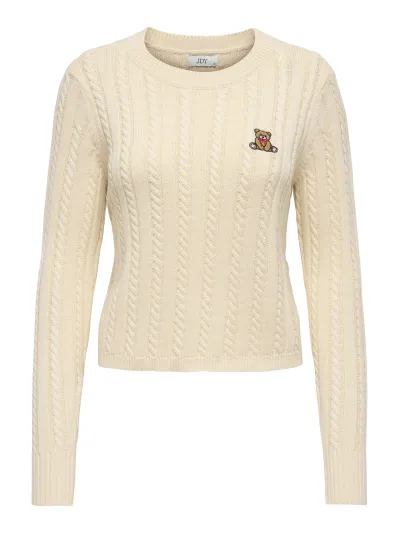 JDY - BOW / Grey - Elegáns Női pulóver