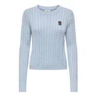 JDY - BOW / Blue - Elegáns Női pulóver