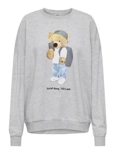 ONLY - TEDDY / Grey - Sportos Női pulóver