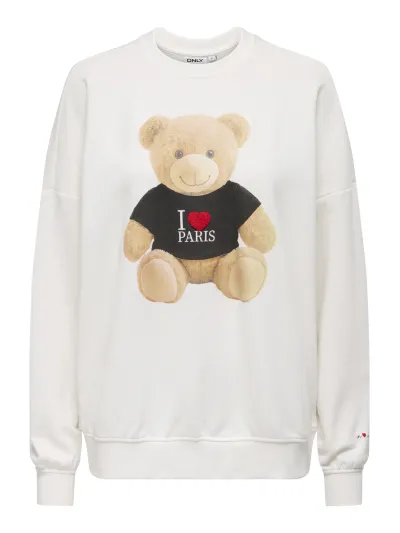 ONLY - TEDDY / White - Sportos Női pulóver