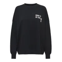 ONLY - TEDDY / Black - Sportos Női pulóver