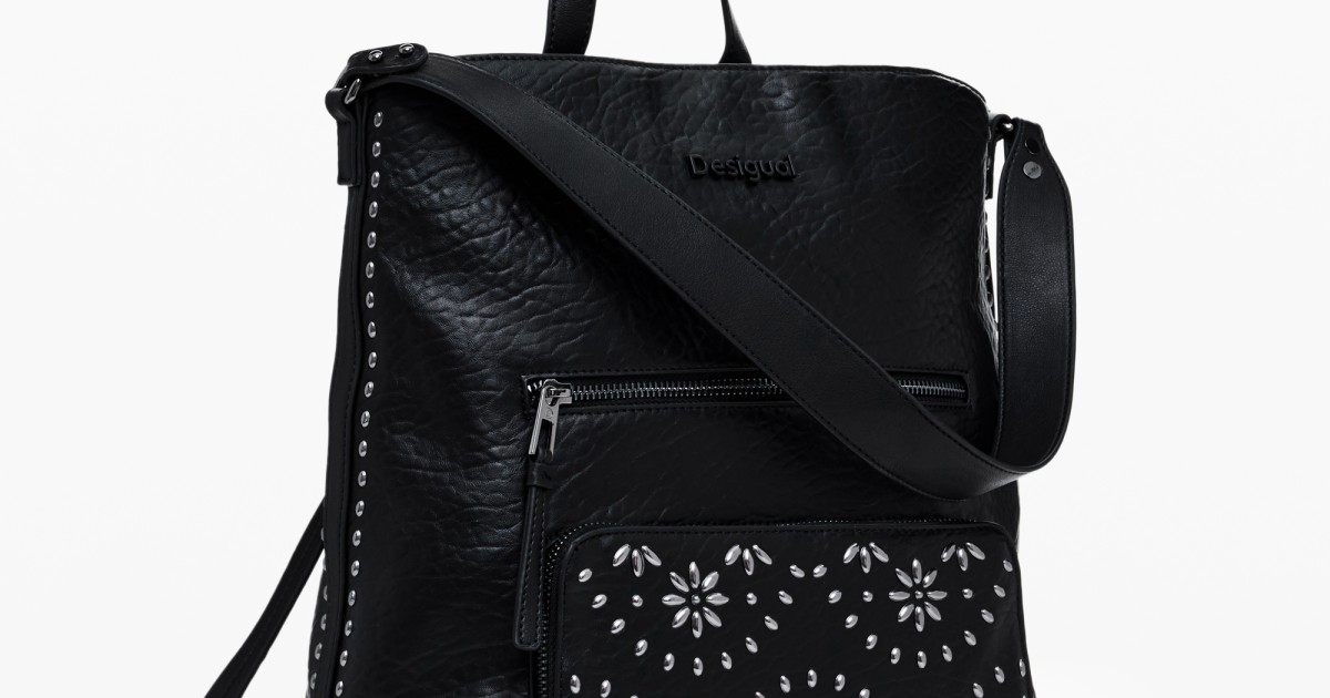 Desigual Handbag 'Summer Dandelion Bang' in Black