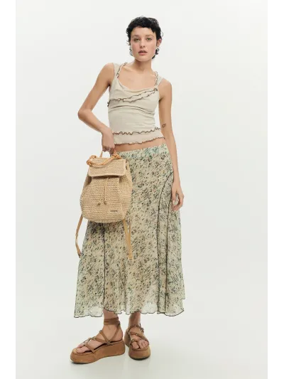 Desigual - HALF LOGO RAFFIA LUENA MINI - Női hátizsák