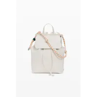 Desigual - HALF LOGO LUENA MINI ECRU - Női hátizsák