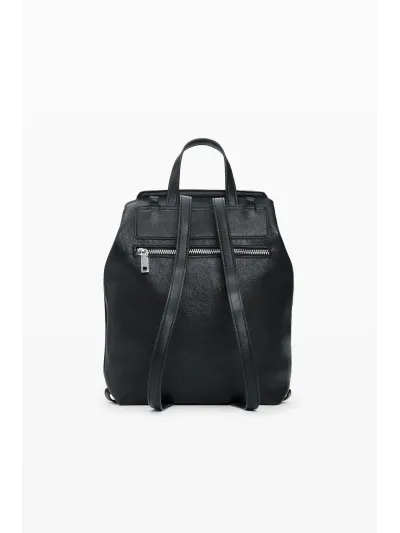 Desigual - HALF LOGO LUENA MINI BLACK - Női hátizsák