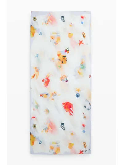 Desigual - RECORTBLUR - Női sál
