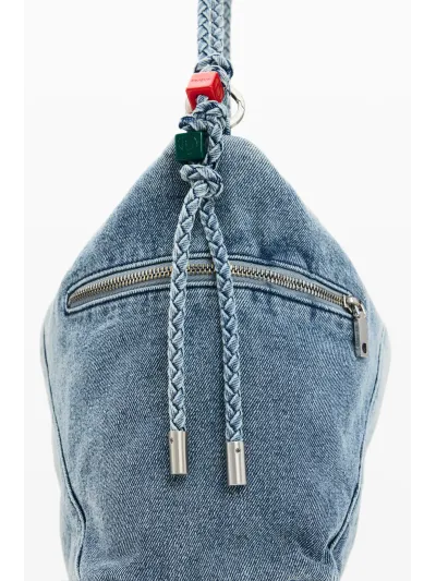 Desigual - HALF LOGO DENIM LEIRIA 2.0 - Női oldaltáska