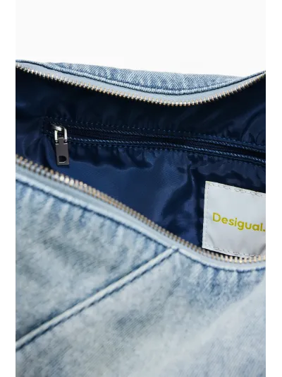 Desigual - HALF LOGO DENIM LEIRIA 2.0 - Női oldaltáska