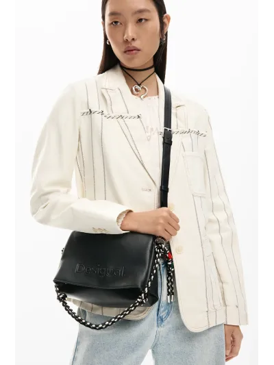 Desigual - HALF LOGO VENECIA 4.0 BLACK - Női oldaltáska