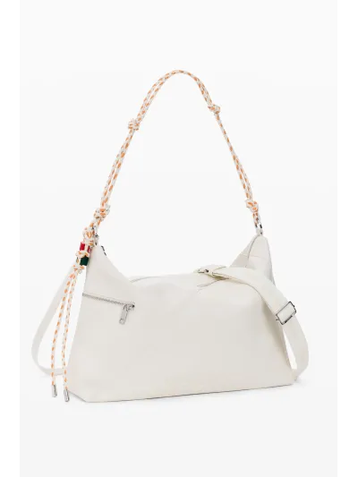 Desigual - HALF LOGO LEIRIA 2.0 ECRU - Női oldaltáska