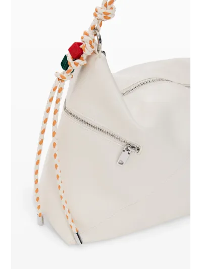 Desigual - HALF LOGO LEIRIA 2.0 ECRU - Női oldaltáska