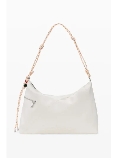 Desigual - HALF LOGO LEIRIA 2.0 ECRU - Női oldaltáska