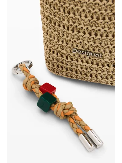 Desigual - HALF LOGO RAFFIA HELENE - Női oldaltáska