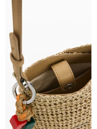 Desigual - HALF LOGO RAFFIA HELENE - Női oldaltáska