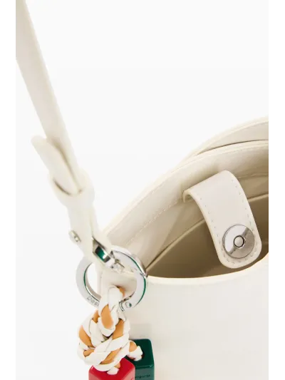 Desigual - HALF LOGO HELENE ECRU - Női oldaltáska