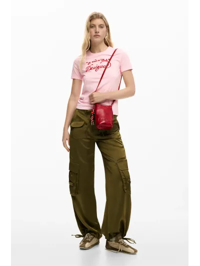 Desigual - HALF LOGO HELENE RED - Női oldaltáska