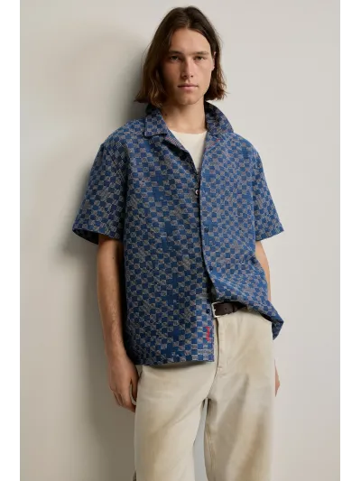 Desigual - BLUE JAQUARD - Férfi ing