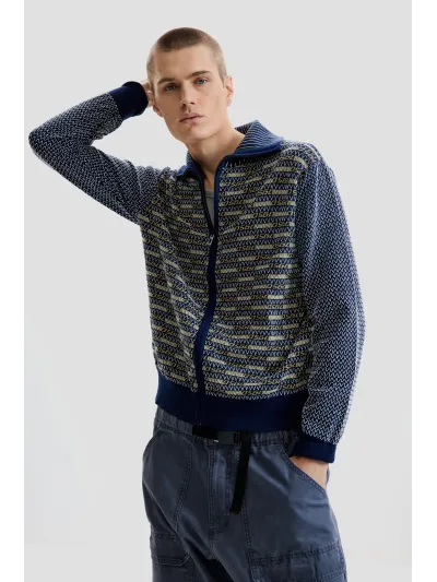 Desigual - RETRO DSGL - Elegáns Férfi pulóver