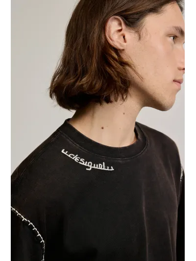 Desigual - STITCHINGS - Férfi póló