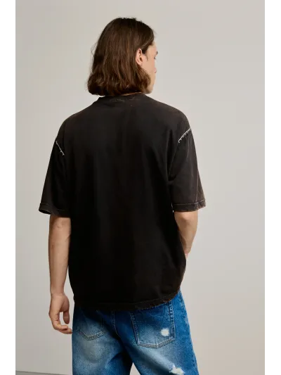 Desigual - STITCHINGS - Férfi póló