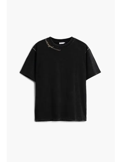 Desigual - STITCHINGS - Férfi póló