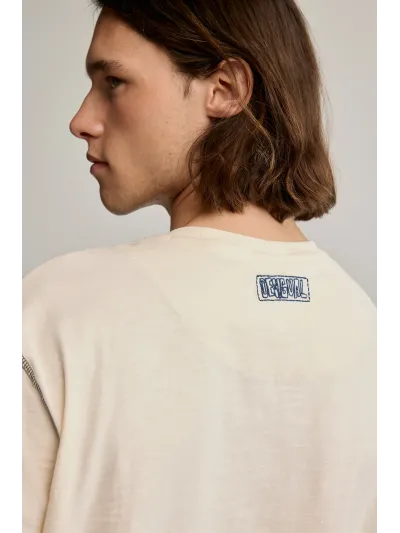 Desigual - PATCH GAU - Férfi póló