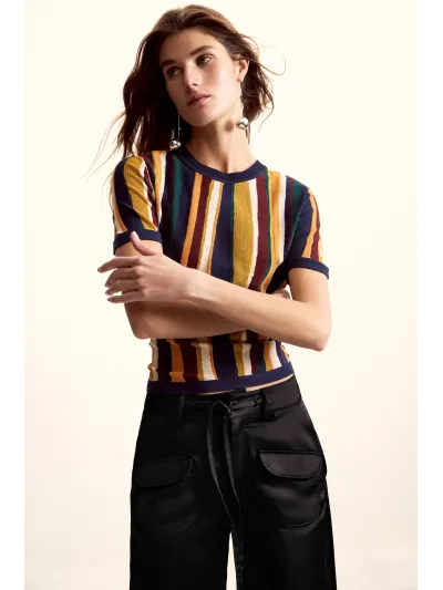 Desigual - STRIPES / LACROIX - Női póló