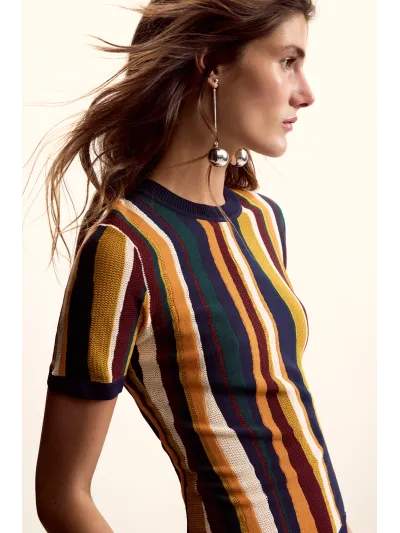 Desigual - STRIPES / LACROIX - Női póló