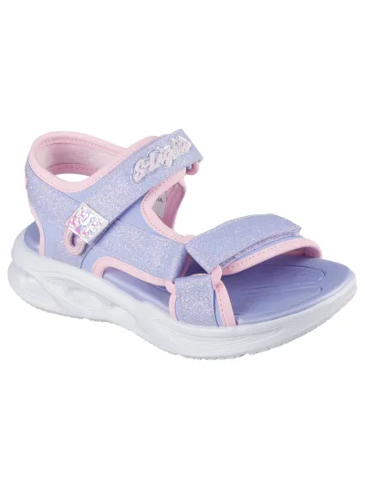 Skechers - SOLA GLOW SANDAL - Világítós Leány szandál