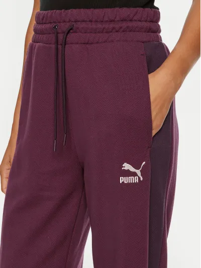 Puma - T7 High Waist Track Pants / Midnight Plum - Női szabadidő nadrág
