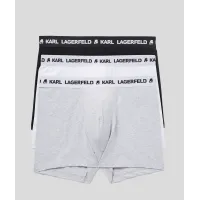 Karl Lagerfeld - Logo Monochrome Trunks - Férfi Alsónadrág szett - 3 db