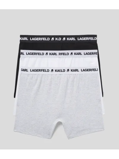Karl Lagerfeld - Logo Monochrome Trunks - Férfi Alsónadrág szett - 3 db