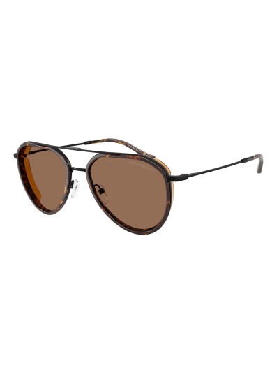EMPORIO ARMANI napszemüveg - MATTE BLACK / DARK BROWN