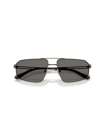 Emporio Armani napszemüveg - Brushed Antique Gold / Grey