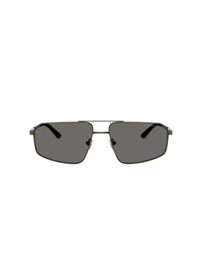 Emporio Armani napszemüveg - Brushed Antique Gold / Grey