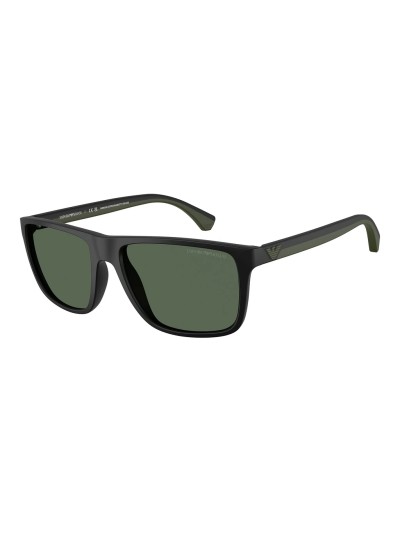 Emporio Armani napszemüveg - Matte Black / Dark Green