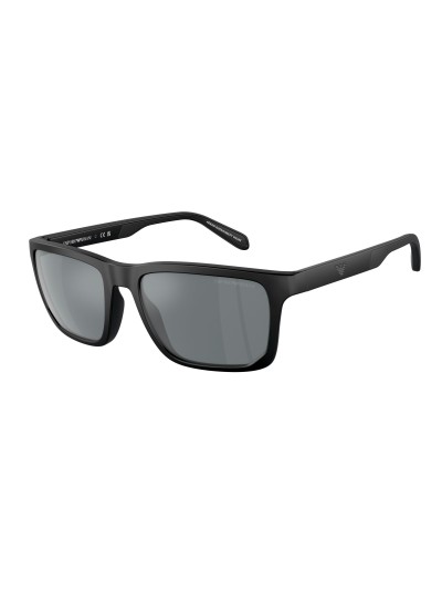 EMPORIO ARMANI napszemüveg - MATTE BLACK / GREY MIRROR BLACK