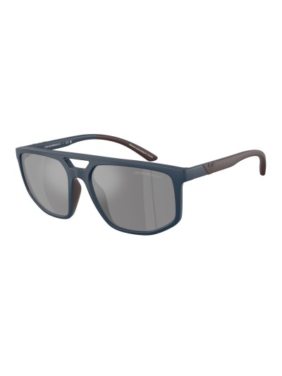 EMPORIO ARMANI napszemüveg - MATTE BLUE / DARK GREY MIRROR SILVER