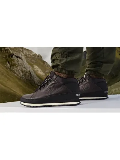New Balance - H754LFN / Brown - Bőr Bélelt Férfi Bakancs
