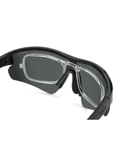 Polaroid napszemüveg -2in1 with Optic Frame - Black / Blue Polarized