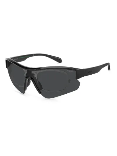 Polaroid napszemüveg -2in1 with Optic Frame - Black / Blue Polarized