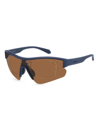 Polaroid napszemüveg -2in1 with Optic Frame - Blue / Brown Polarized