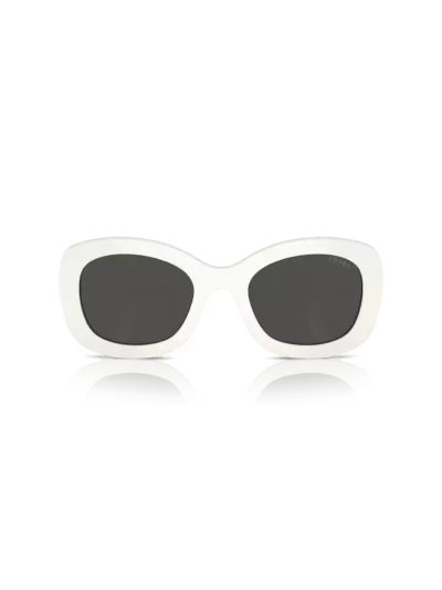 Prada napszemüveg - Powder White / Dark grey