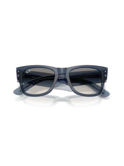Ray-Ban napszemüveg - Mega Wayfarer - Transparent Dark Blue / Clear Gradient Grey